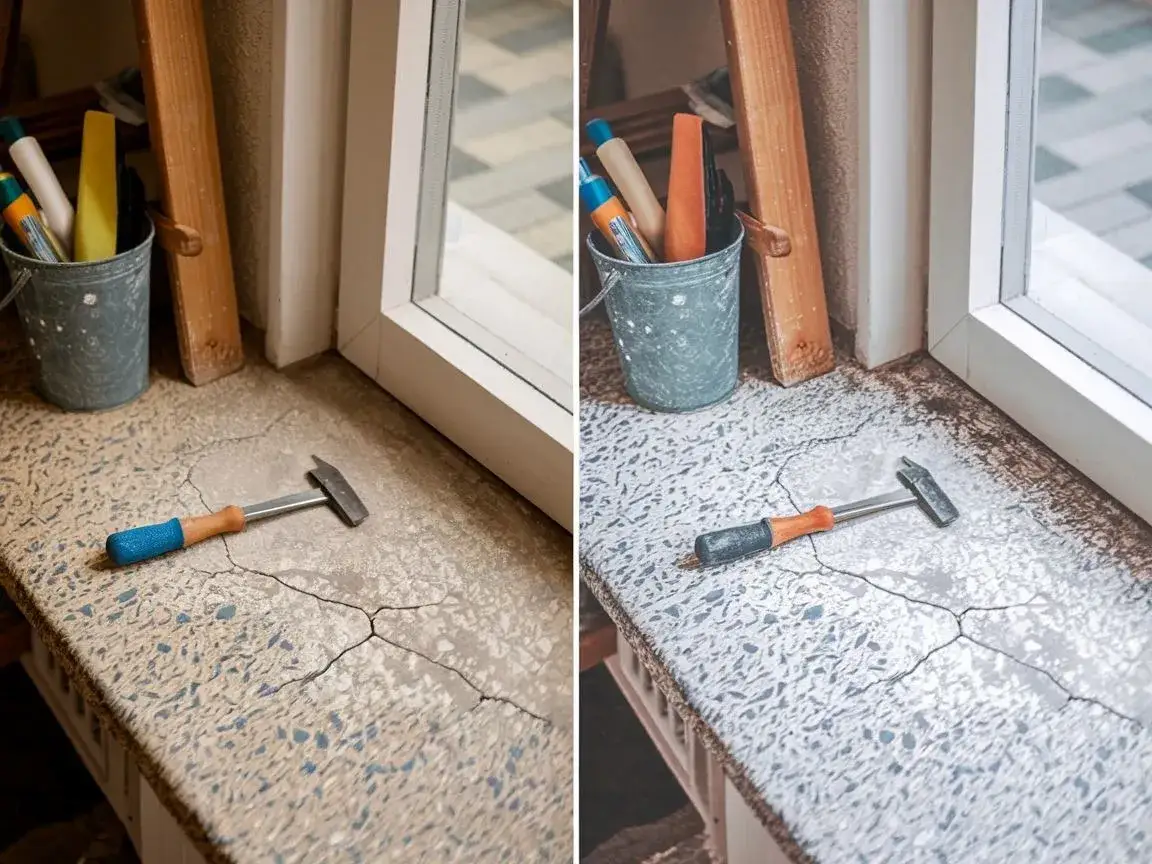 Zdjęcie Jak odnowić parapet z kamienia: 7 kroków do perfekcyjnego efektu